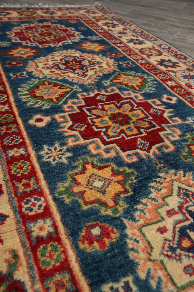 2.8 x 10' Feet Runner Handmade Afghanistan Lazak Wool Blue #F-3279