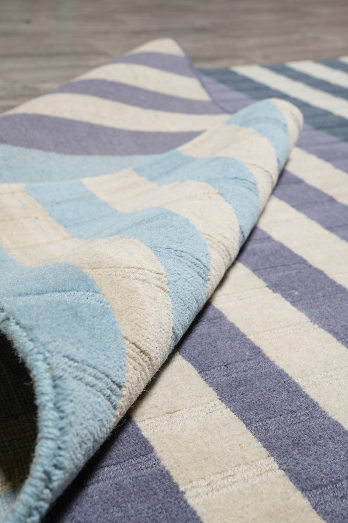 4.6 X 8.3 New Handmade Fine Wool Contemporary Rug #B-70498