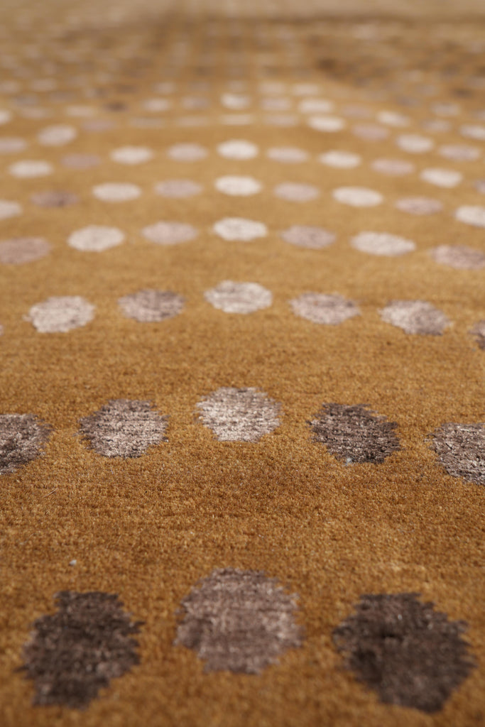 8 x 10 Contemporary Handmade Wool and Silk Rug #F-4090B