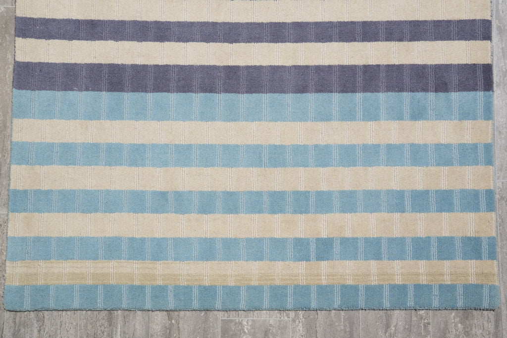 4.6 X 8.3 New Handmade Fine Wool Contemporary Rug #B-70498