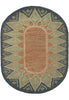 Load image into Gallery viewer, 8 x 10 Oval Handmade Sisal Green Rug Imported India #F-3292