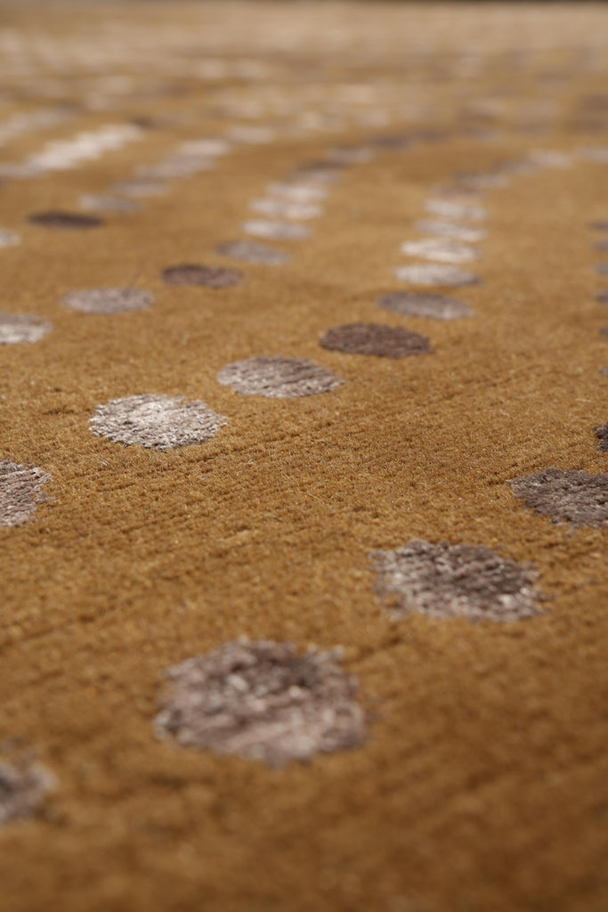 8 x 10 Contemporary Handmade Wool and Silk Rug #F-4090B