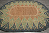 Load image into Gallery viewer, 8 x 10 Oval Handmade Sisal Green Rug Imported India #F-3292