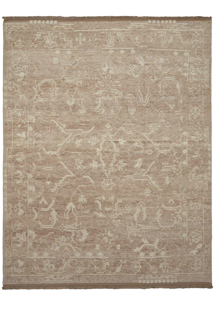 8.5 x 10 Handmade Contemporary Rug Natural Beige Color #F-3293