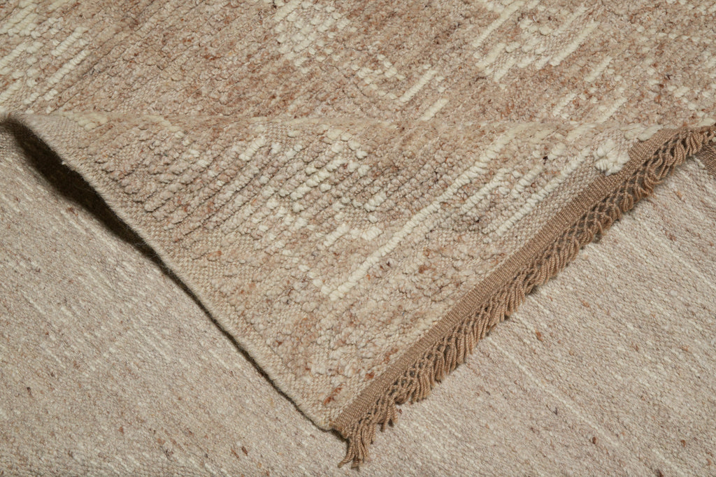 8.5 x 10 Handmade Contemporary Rug Natural Beige Color #F-3293
