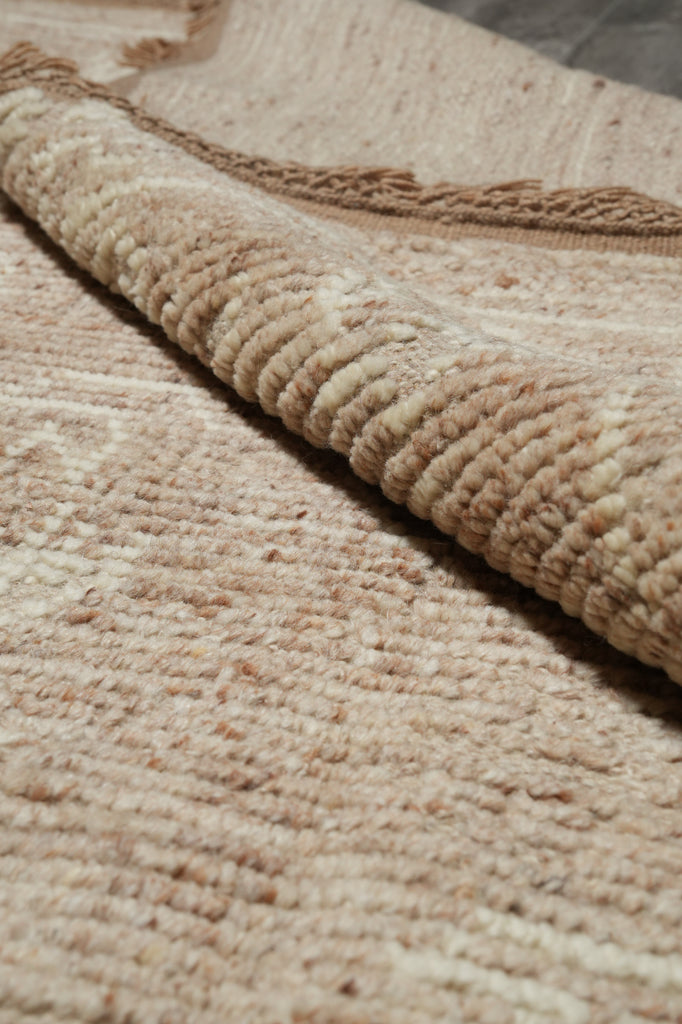 8.5 x 10 Handmade Contemporary Rug Natural Beige Color #F-3293