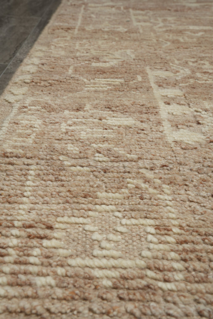 8.5 x 10 Handmade Contemporary Rug Natural Beige Color #F-3293
