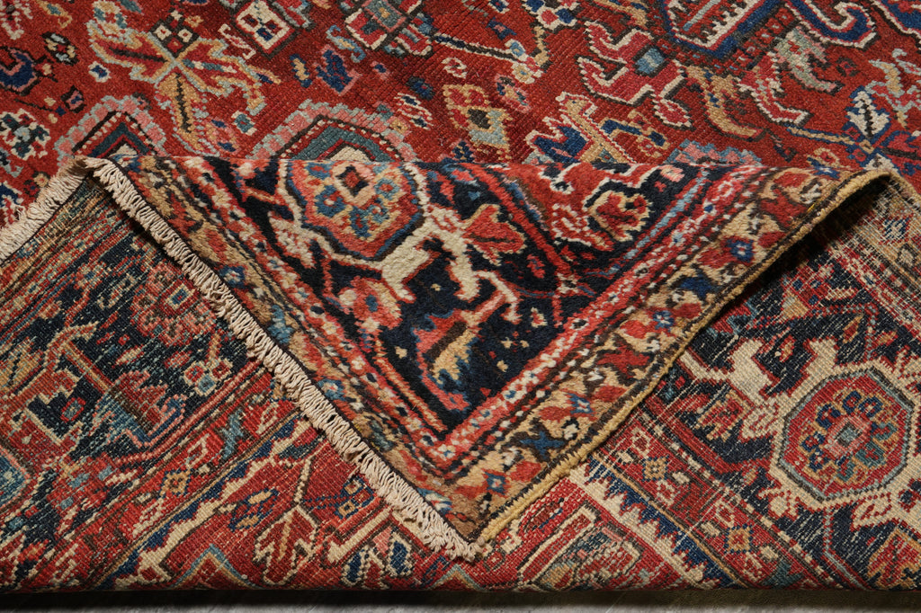 9.8 x 12.8 Semi-Antique Persian Heriz Rug Authentic Tribal Iran #PIX-26541
