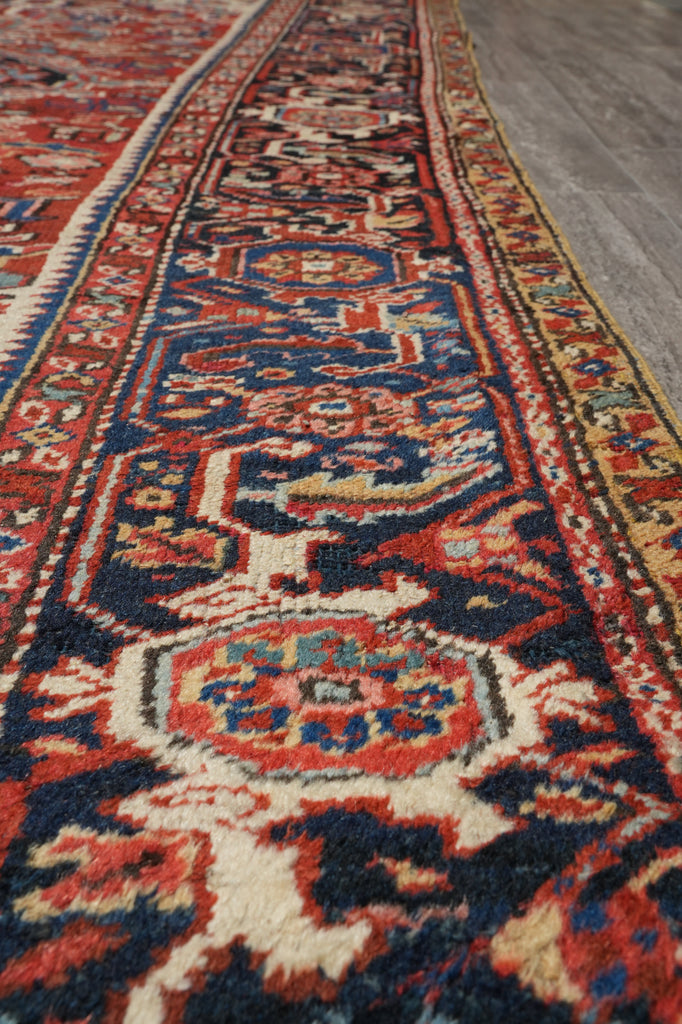 9.8 x 12.8 Semi-Antique Persian Heriz Rug Authentic Tribal Iran #PIX-26541