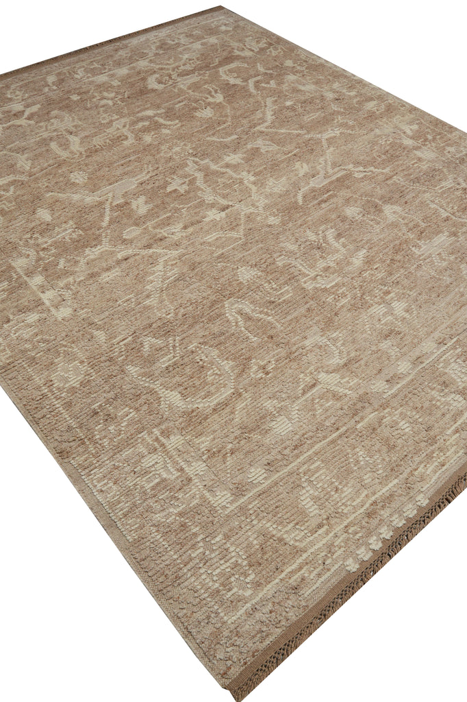 8.5 x 10 Handmade Contemporary Rug Natural Beige Color #F-3293