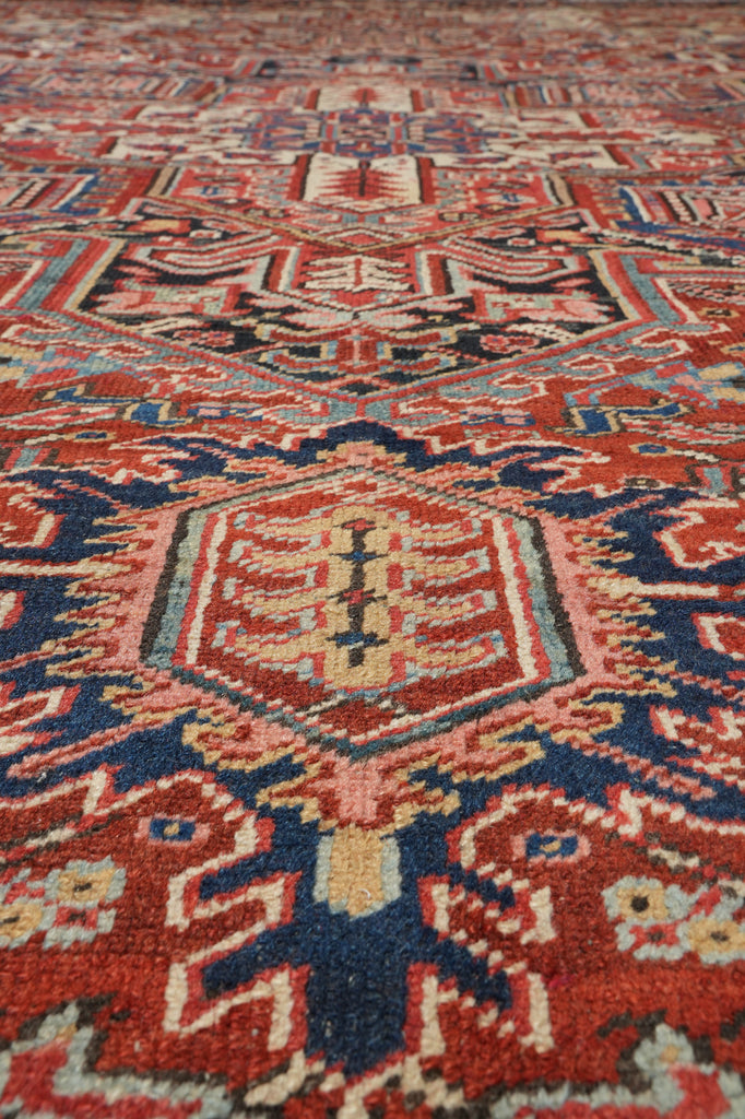 9.8 x 12.8 Semi-Antique Persian Heriz Rug Authentic Tribal Iran #PIX-26541