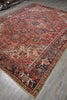 Load image into Gallery viewer, 9.8 x 12.8 Semi-Antique Persian Heriz Rug Authentic Tribal Iran #PIX-26541