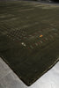 Load image into Gallery viewer, 9 x 11.8 Moss Emerald Green Handmade Gabbeh Contemporary Rug #F-3296