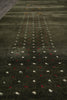 Load image into Gallery viewer, 9 x 11.8 Moss Emerald Green Handmade Gabbeh Contemporary Rug #F-3296