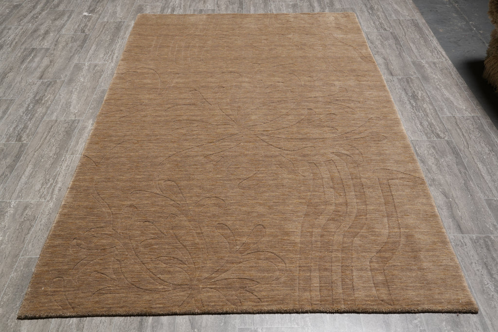 5 x 8 New Handmade Wool Contemporary Rug #B-70567