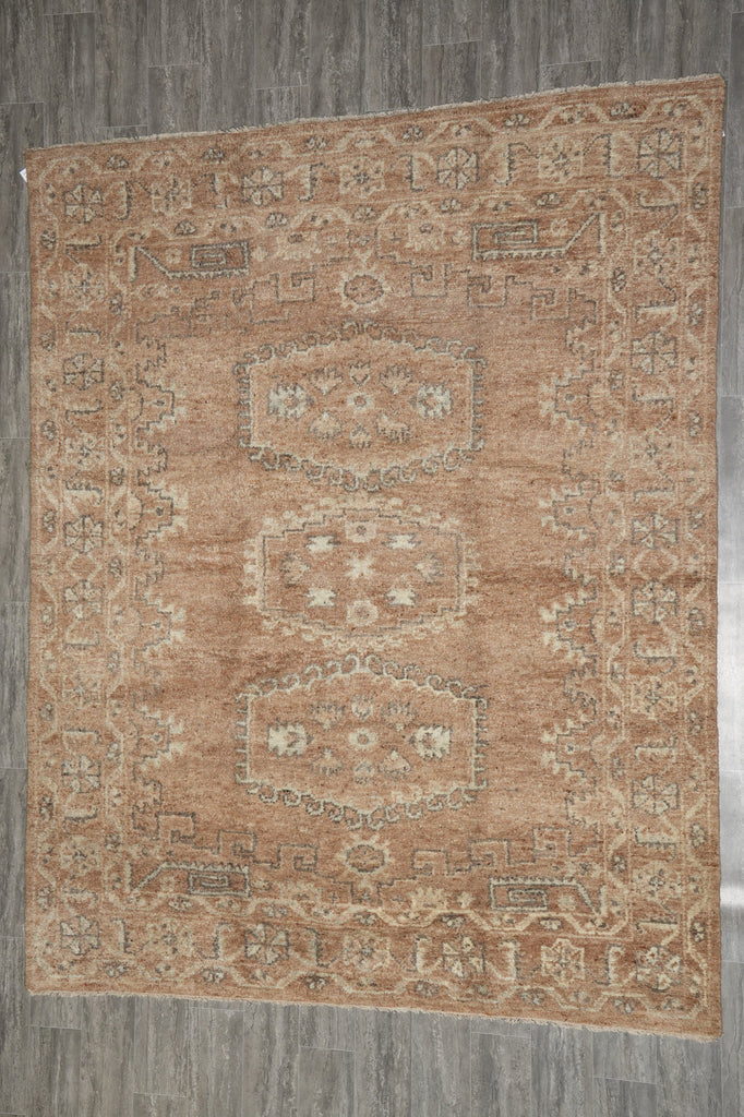 8 x 10 Handmade Modern Imported Rug Natural Light Brown Color #F-3294