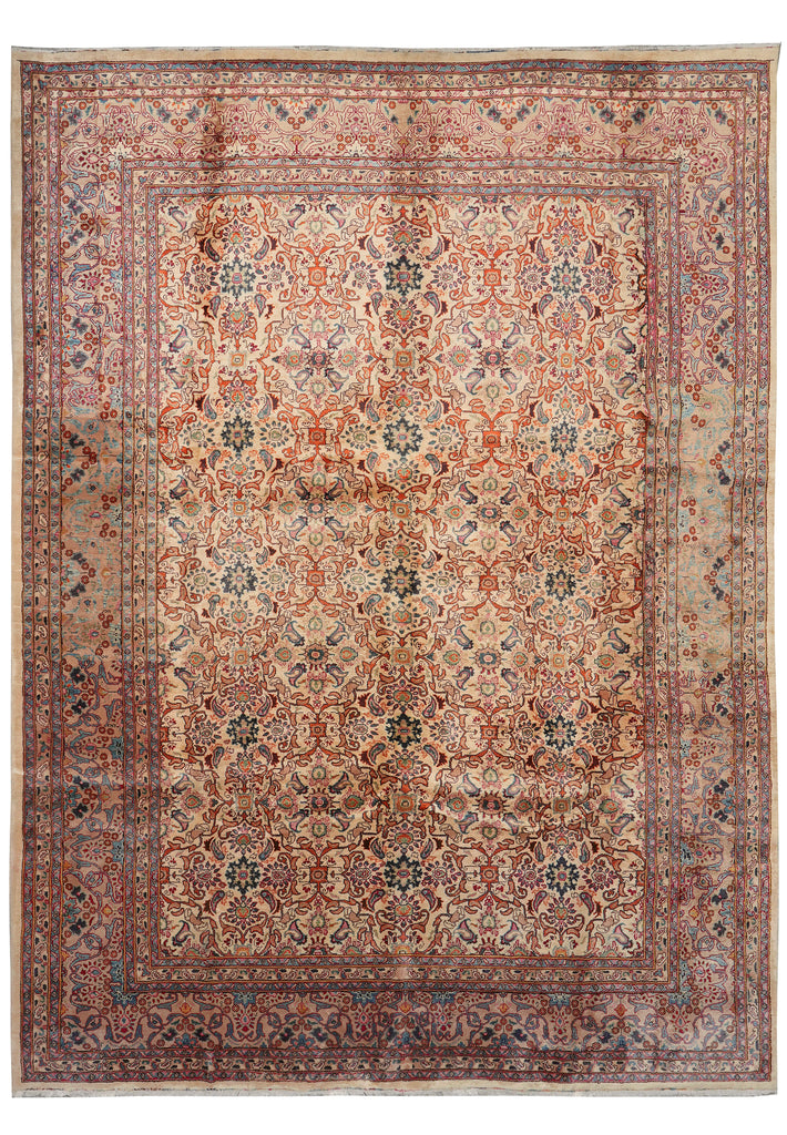 9.6 x 12.9 Pre-Owned Hand-Knotted Persian Rug  