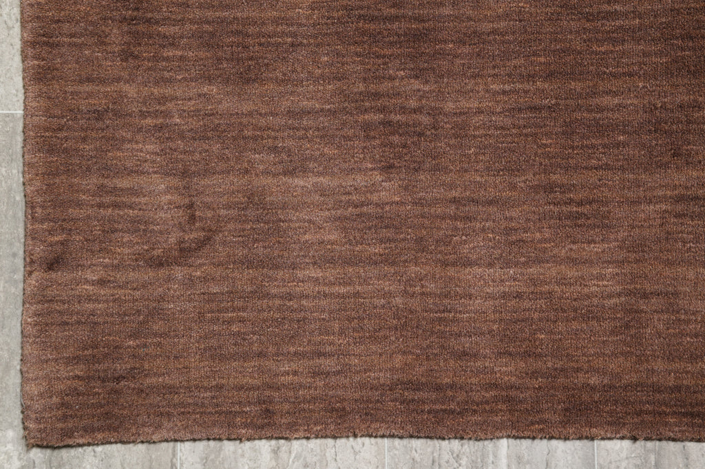 5 X 8 Contemporary Rug India Solid Brown #B-70546