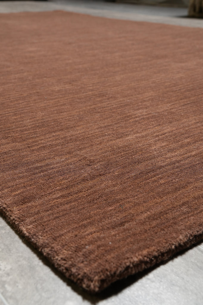 5 X 8 Contemporary Rug India Solid Brown #B-70546