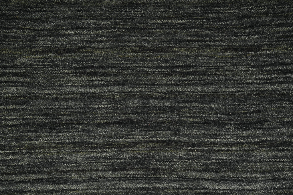 9 x 12 Plain Green color Contemporary Handmade Wool Rug #F-3297
