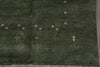 Load image into Gallery viewer, 8 x 10 Handmade Imported Wool Gabbeh Modern Rug Green #F-3299