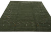 Load image into Gallery viewer, 8 x 10 Handmade Imported Wool Gabbeh Modern Rug Green #F-3299