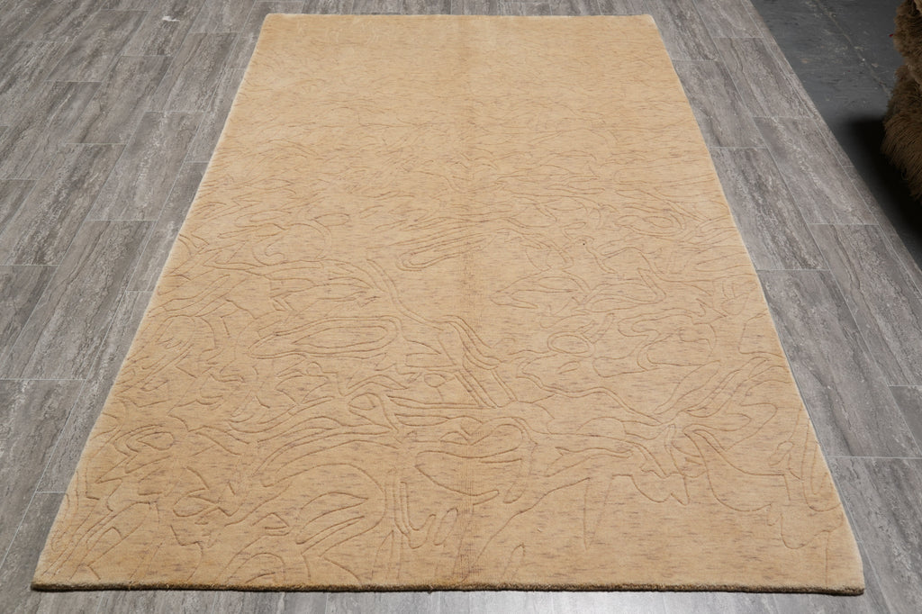 5 X 8 Handmade Contemorary Carpet Olain Color #B-70572