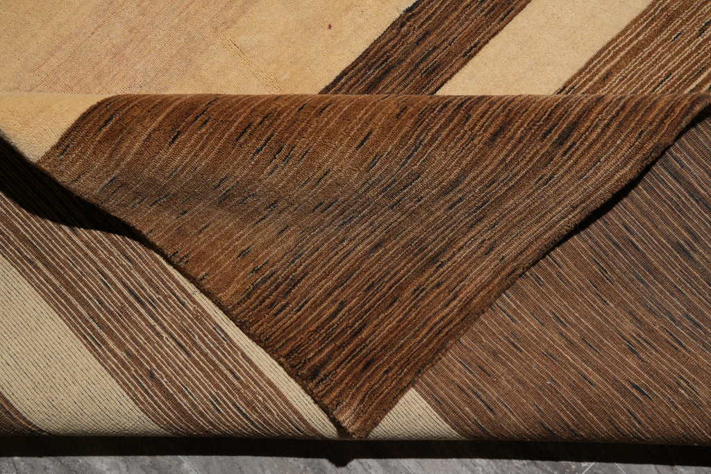 9 x 12 Modern Wool Rug Handmade India #F-4096