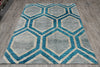 Load image into Gallery viewer, 5 X 7 Handmade Modern Carpet Turquoise #F-4420