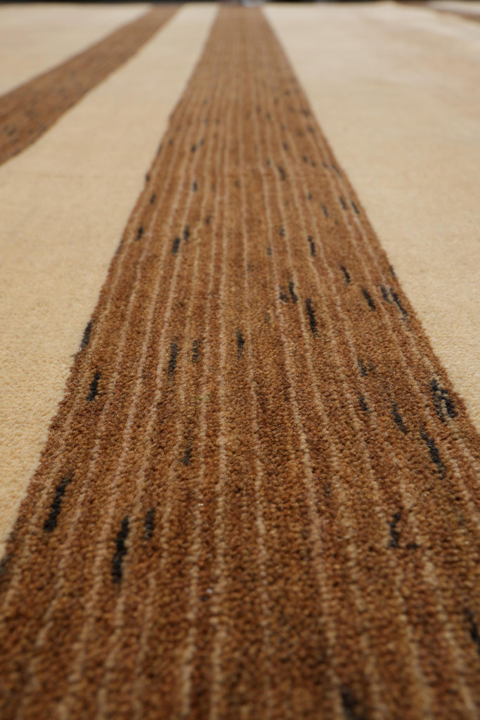 9 x 12 Modern Wool Rug Handmade India #F-4096