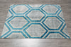 Load image into Gallery viewer, 5 X 7 Handmade Modern Carpet Turquoise #F-4420