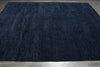 Load image into Gallery viewer, 9 x 11.9 Plain Navy Blue Wool Handmade Imported Modern Rug #F-3300