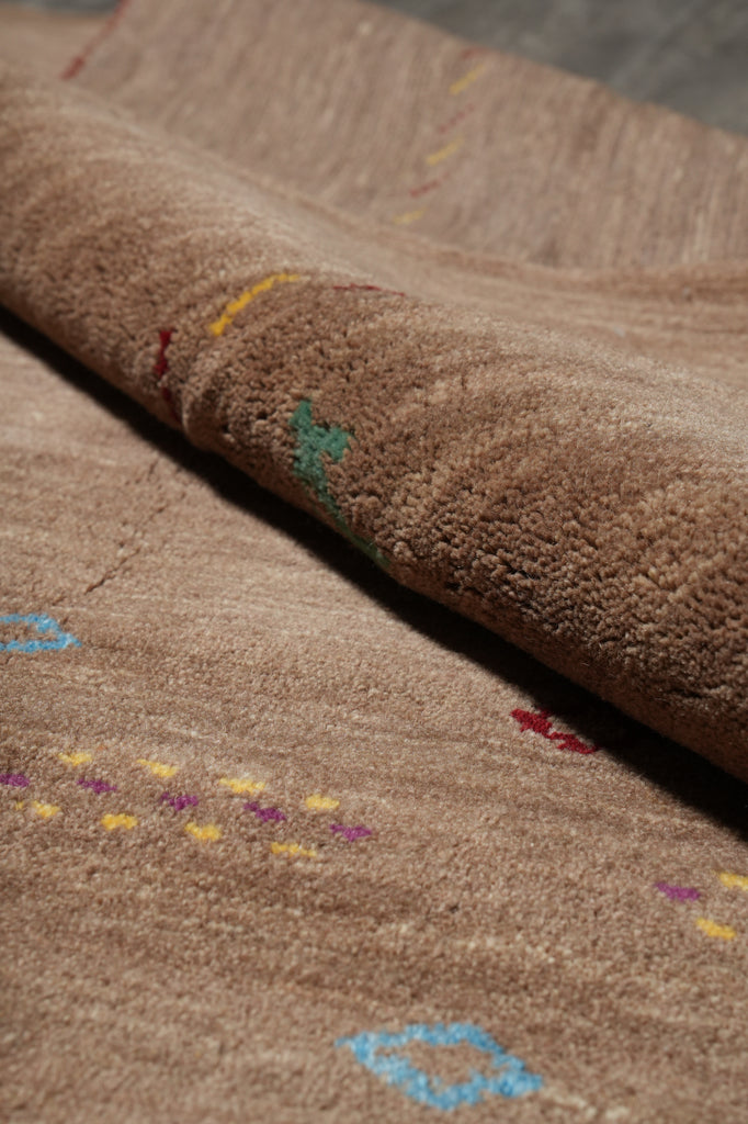 10 x 13 Handmade Contemporary Gabbeh Wool Rug Coffee Brown #F-3301