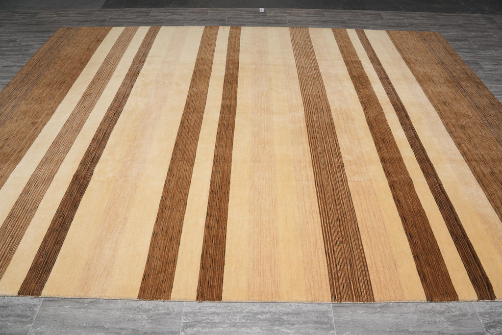 9 x 12 Modern Wool Rug Handmade India #F-4096