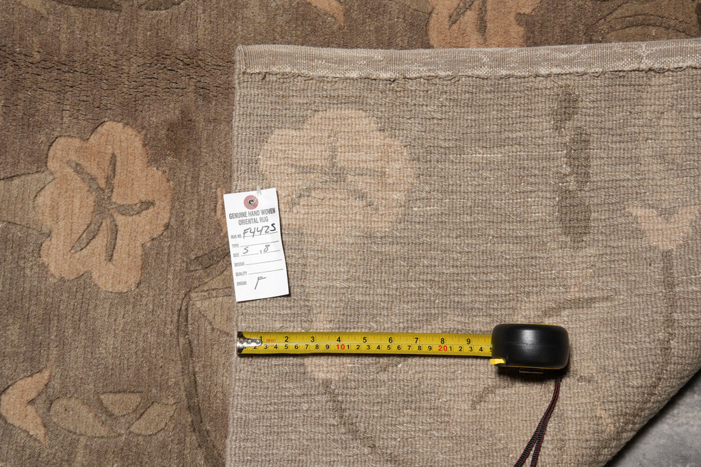 5 x 8 Handmade India Contemporary Rug Art Craft Coffee Brown #F-4425