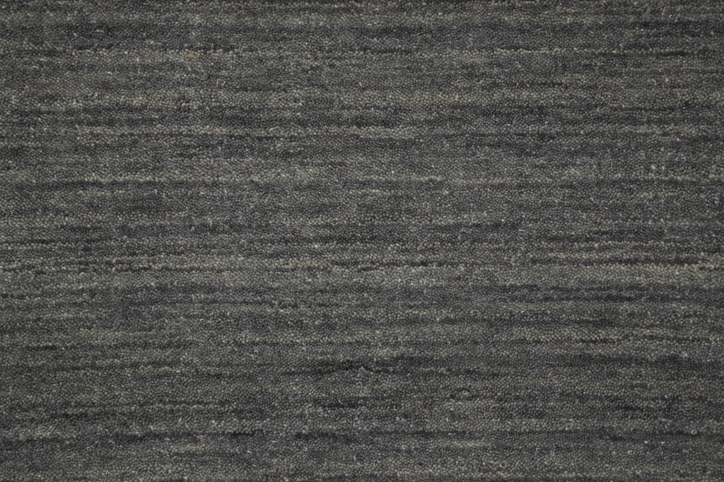 9 x 11.9 Handmade Wool Modern Rug Plain Gray Green New Imported #F-3302