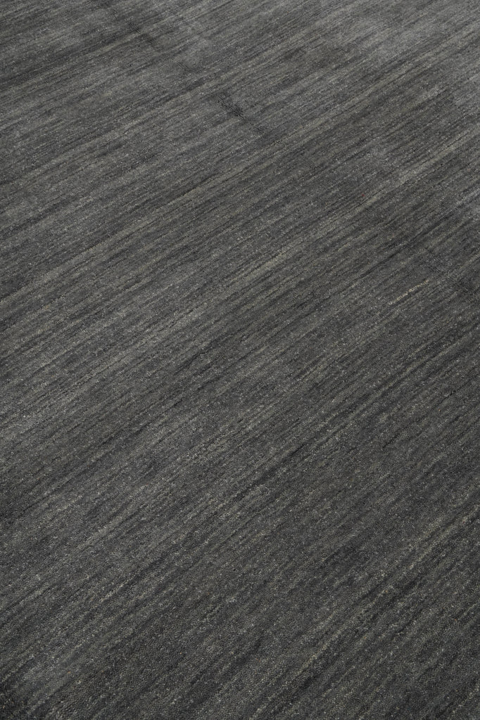 9 x 11.9 Handmade Wool Modern Rug Plain Gray Green New Imported #F-3302