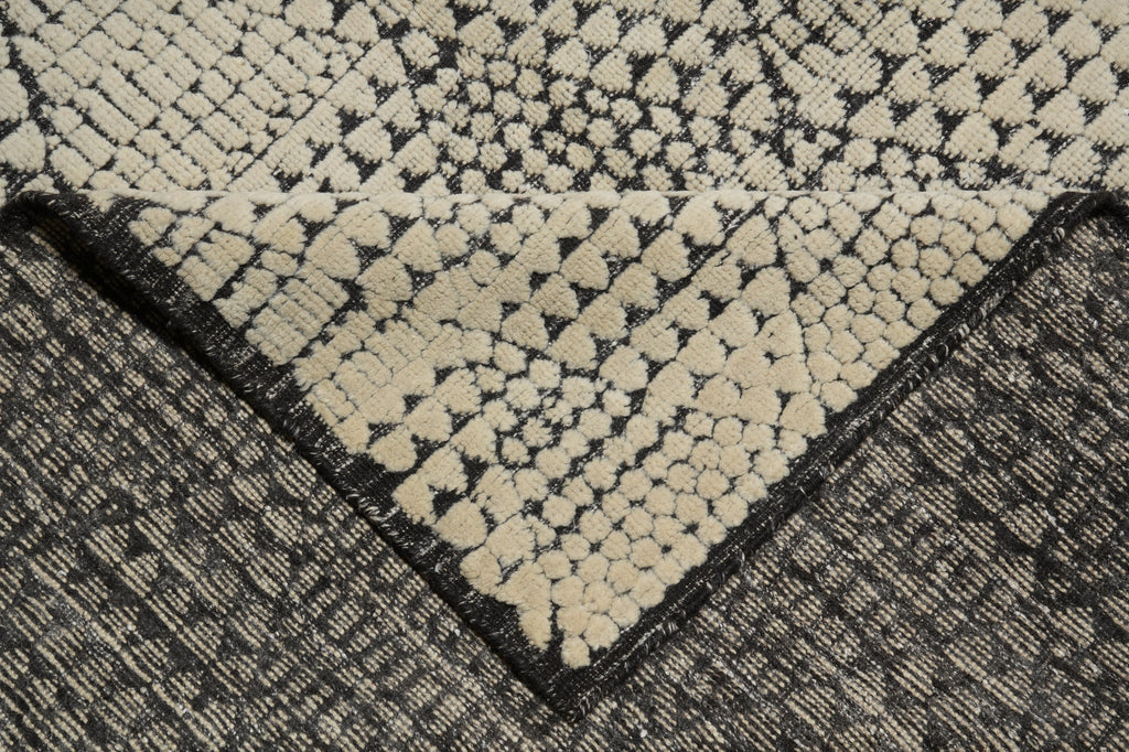 10 x 14 Contemporary Handmade Raised Wool Pile Rug #F-3303