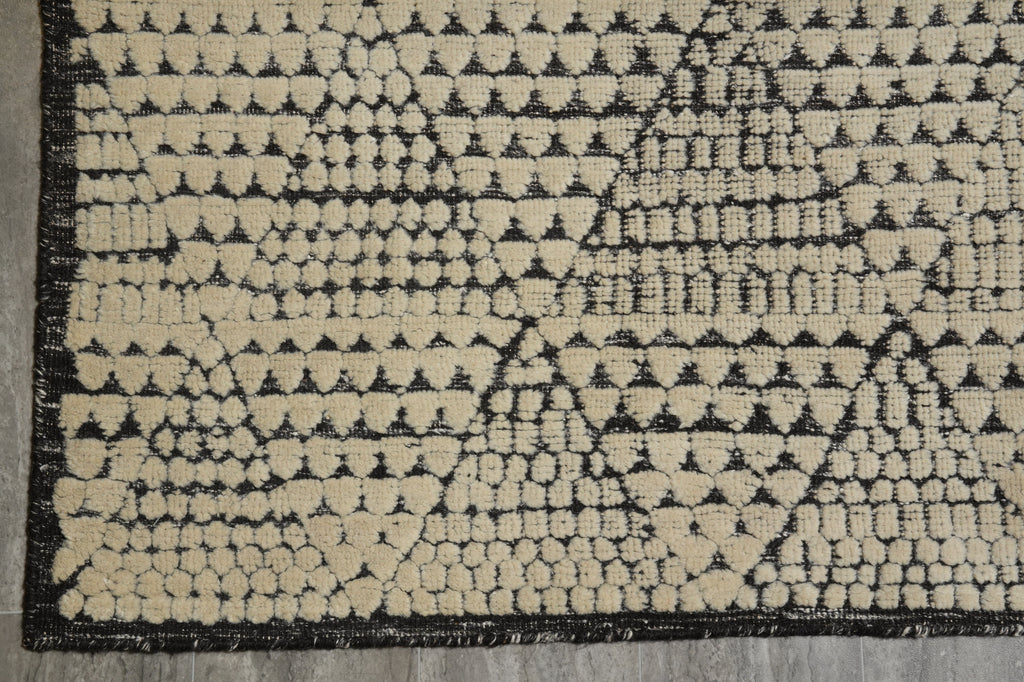 10 x 14 Contemporary Handmade Raised Wool Pile Rug #F-3303