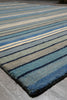 Load image into Gallery viewer, 5 X 8 Blue Handmade Contemporary Rug #b-70586