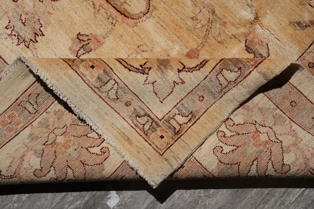 9 x 12 New Ziglar Chobi Handmade Rug Natural Wool Transitional #F-4098