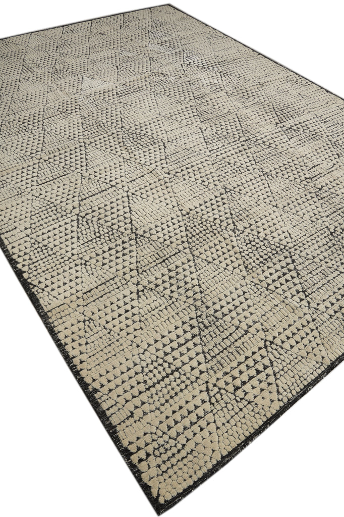 10 x 14 Contemporary Handmade Raised Wool Pile Rug #F-3303