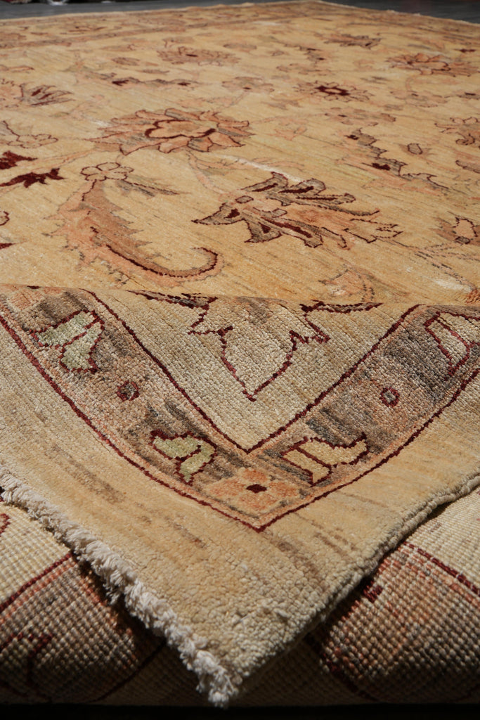 9 x 12 New Ziglar Chobi Handmade Rug Natural Wool Transitional #F-4098