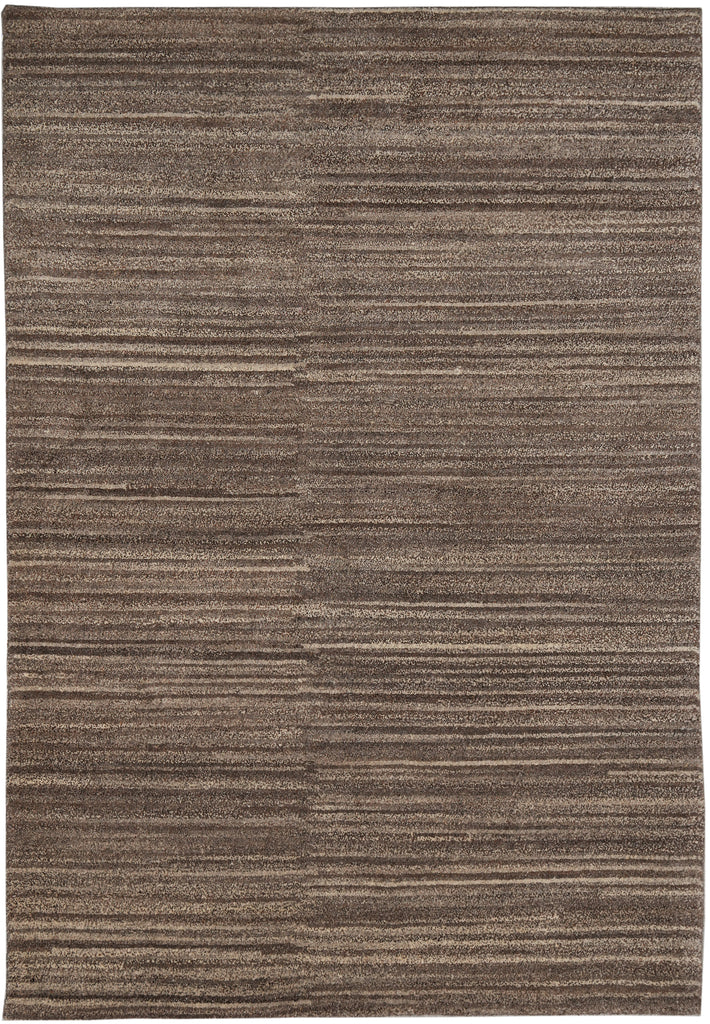 5 X 6.8 Modern Brown Hanmade Rug #F-4427