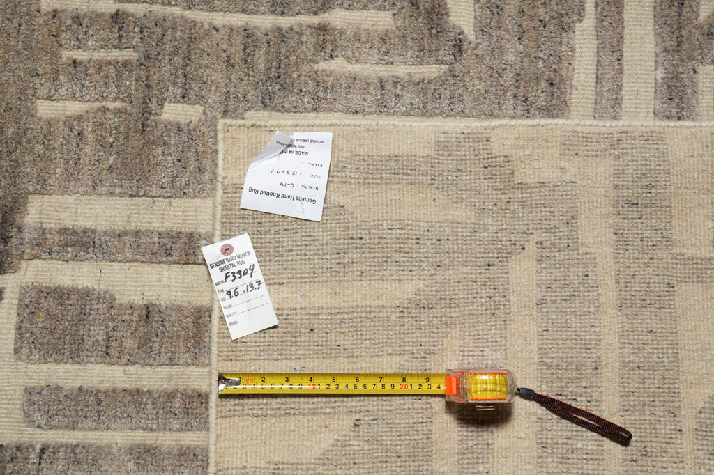 10 X 14 New Handmade Raised Wool pile Modern Rug #F-3304