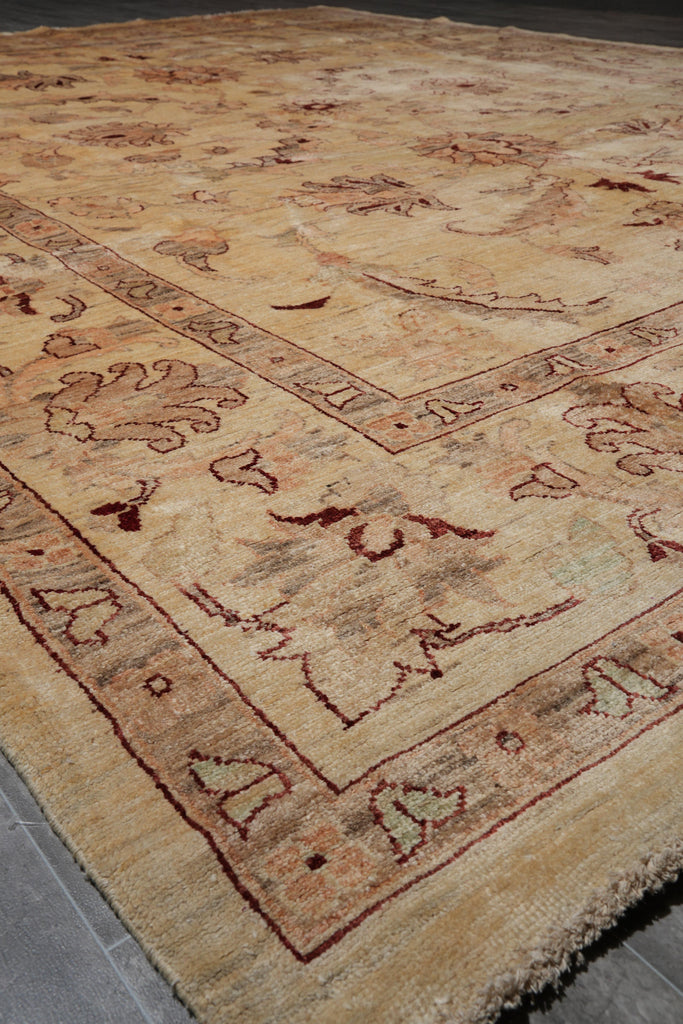 9 x 12 New Ziglar Chobi Handmade Rug Natural Wool Transitional #F-4098