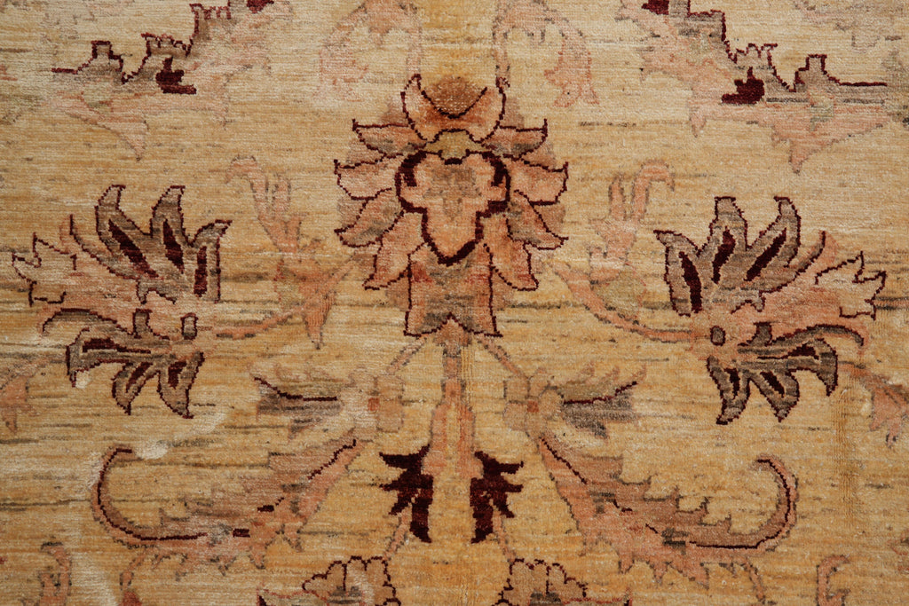 9 x 12 New Ziglar Chobi Handmade Rug Natural Wool Transitional #F-4098