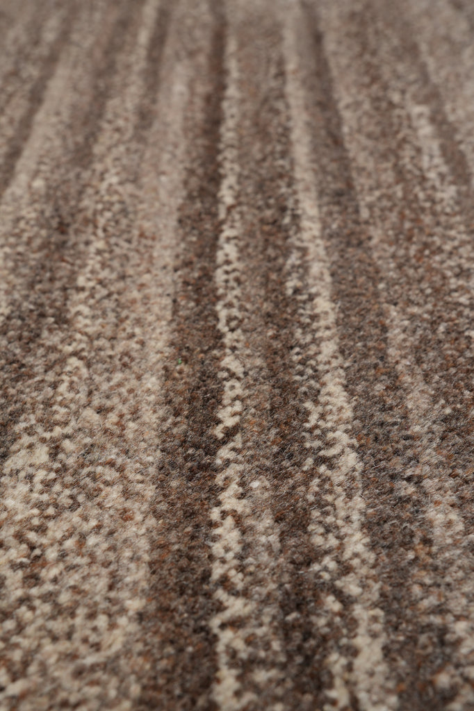 5 X 6.8 Modern Brown Hanmade Rug #F-4427