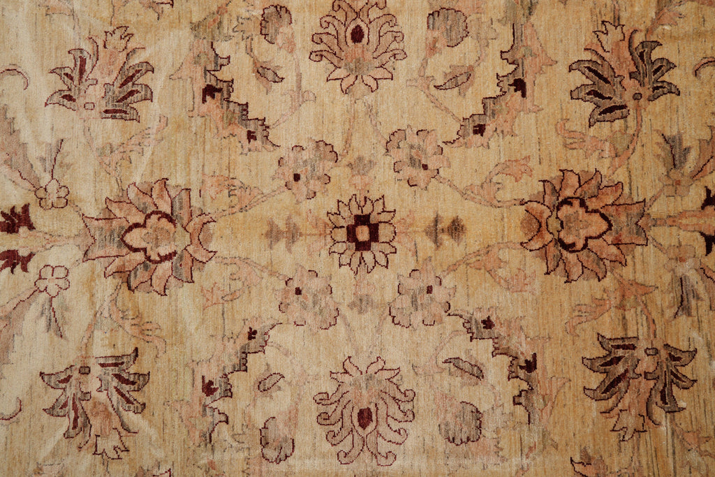 9 x 12 New Ziglar Chobi Handmade Rug Natural Wool Transitional #F-4098