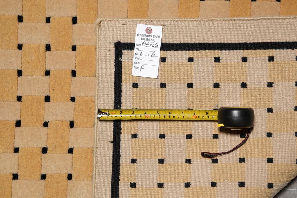 6 X 6 Square Handmade Contemporary Rug #F-4426